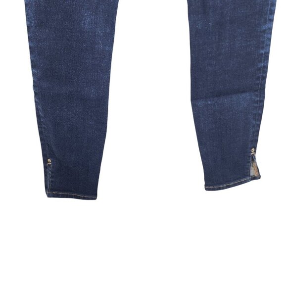 Frame Denim Jeans Le Skinny de Jeanne‎ Women's Size 24 Dark Wash Ankle Slit - Picture 6 of 13